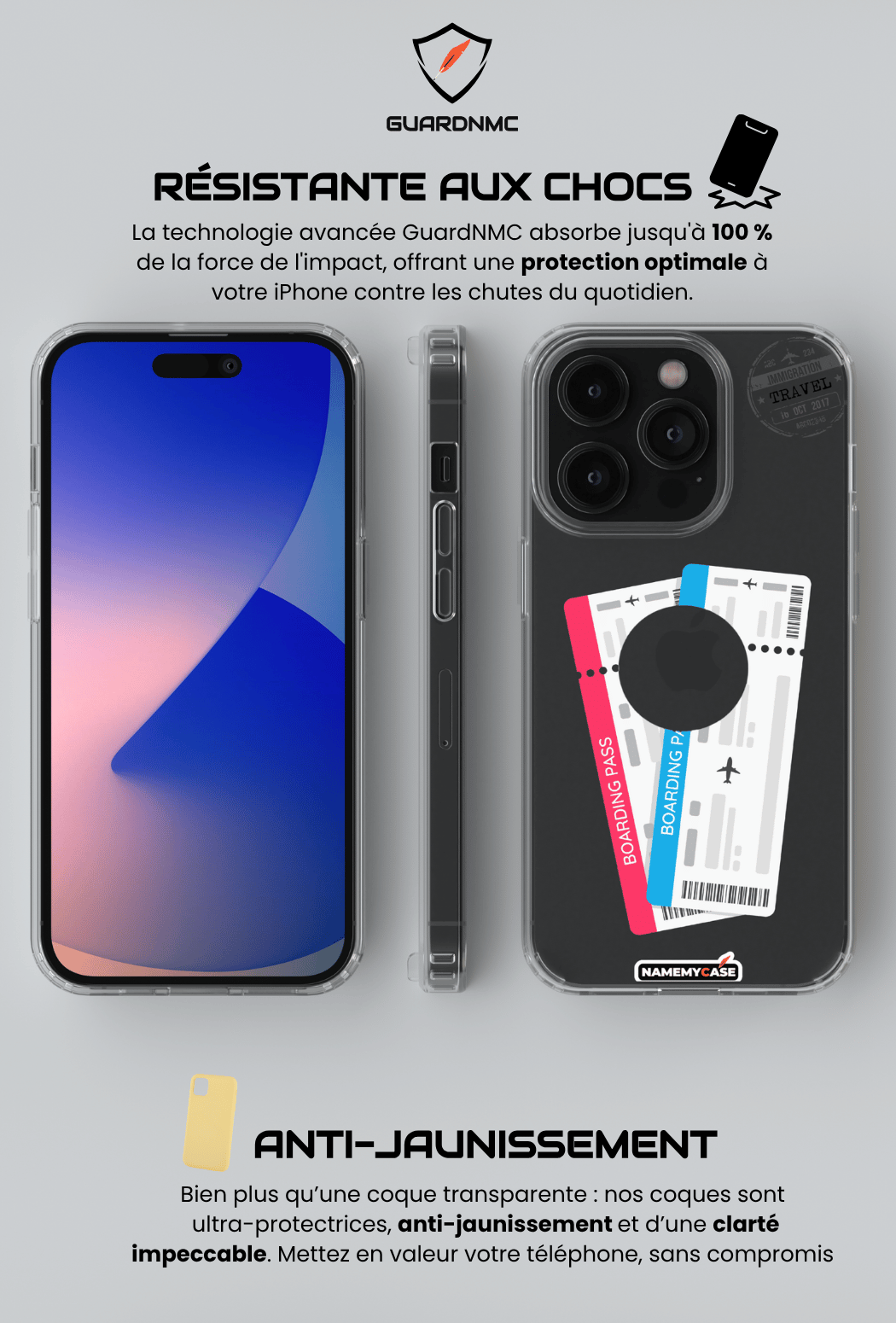 Coque iPhone Transparente - Travel