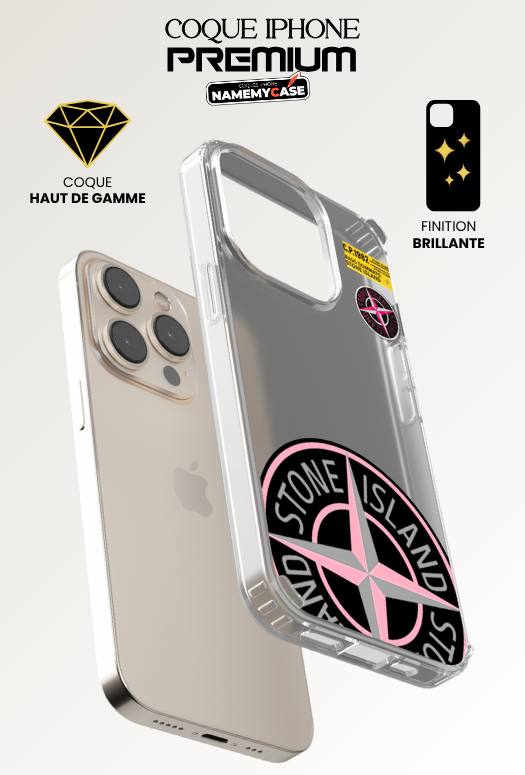 Coque iPhone - Stone Island Rose