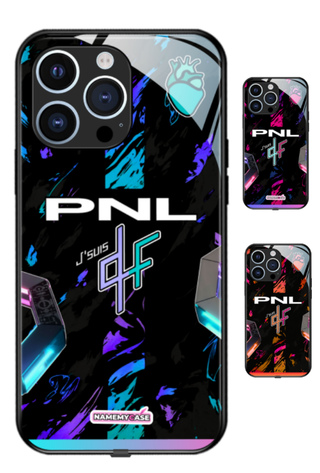 Coque iPhone - PNL QLF - Bleu