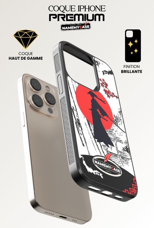 Coque iPhone - Samouraï Blanc