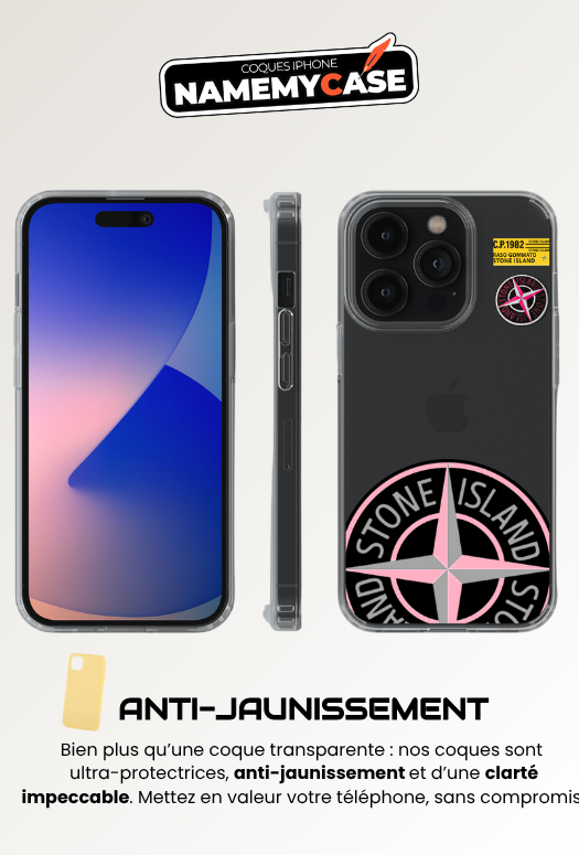 Coque iPhone - Stone Island Rose
