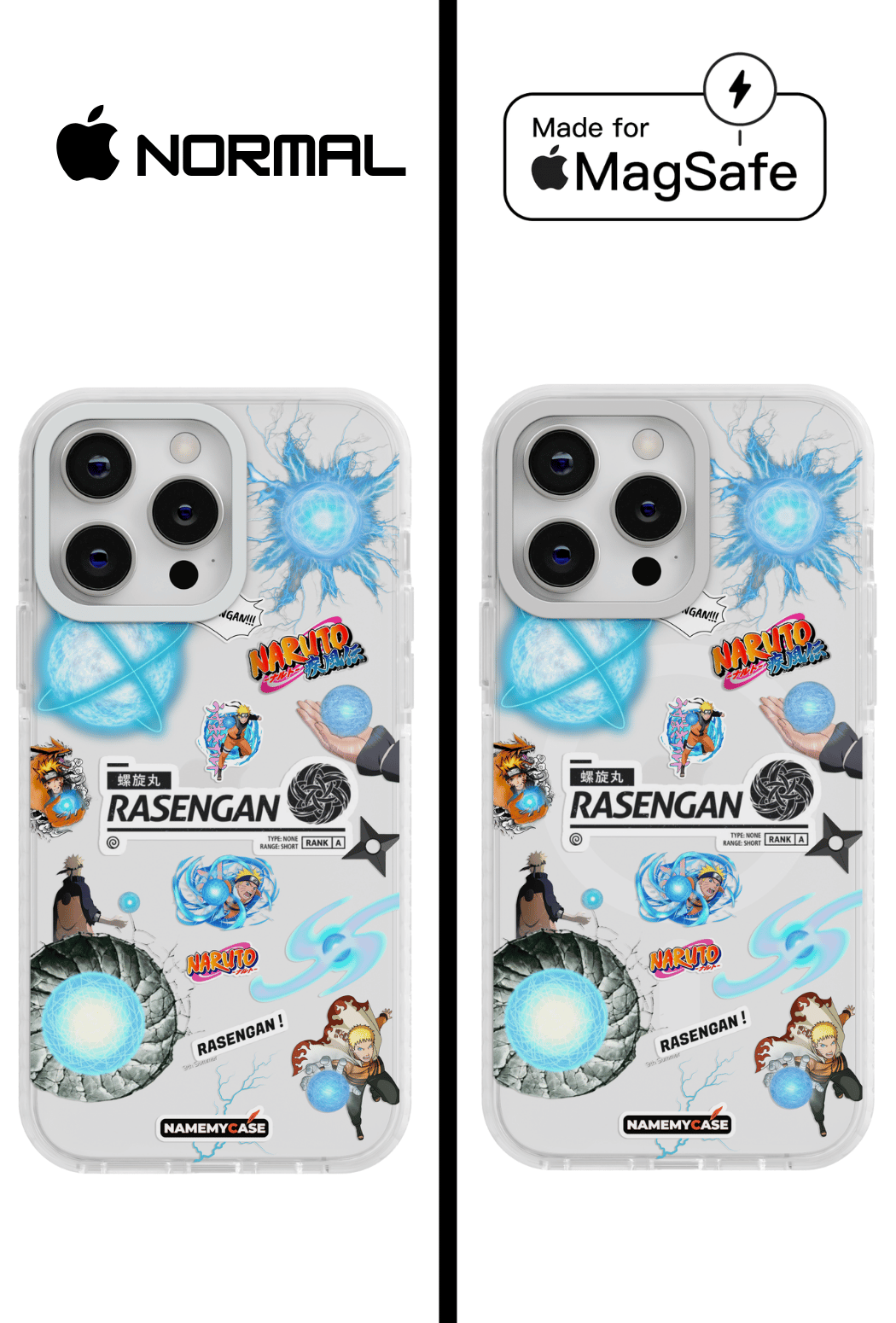 Coque iPhone Transparente - Naruto Rasengan