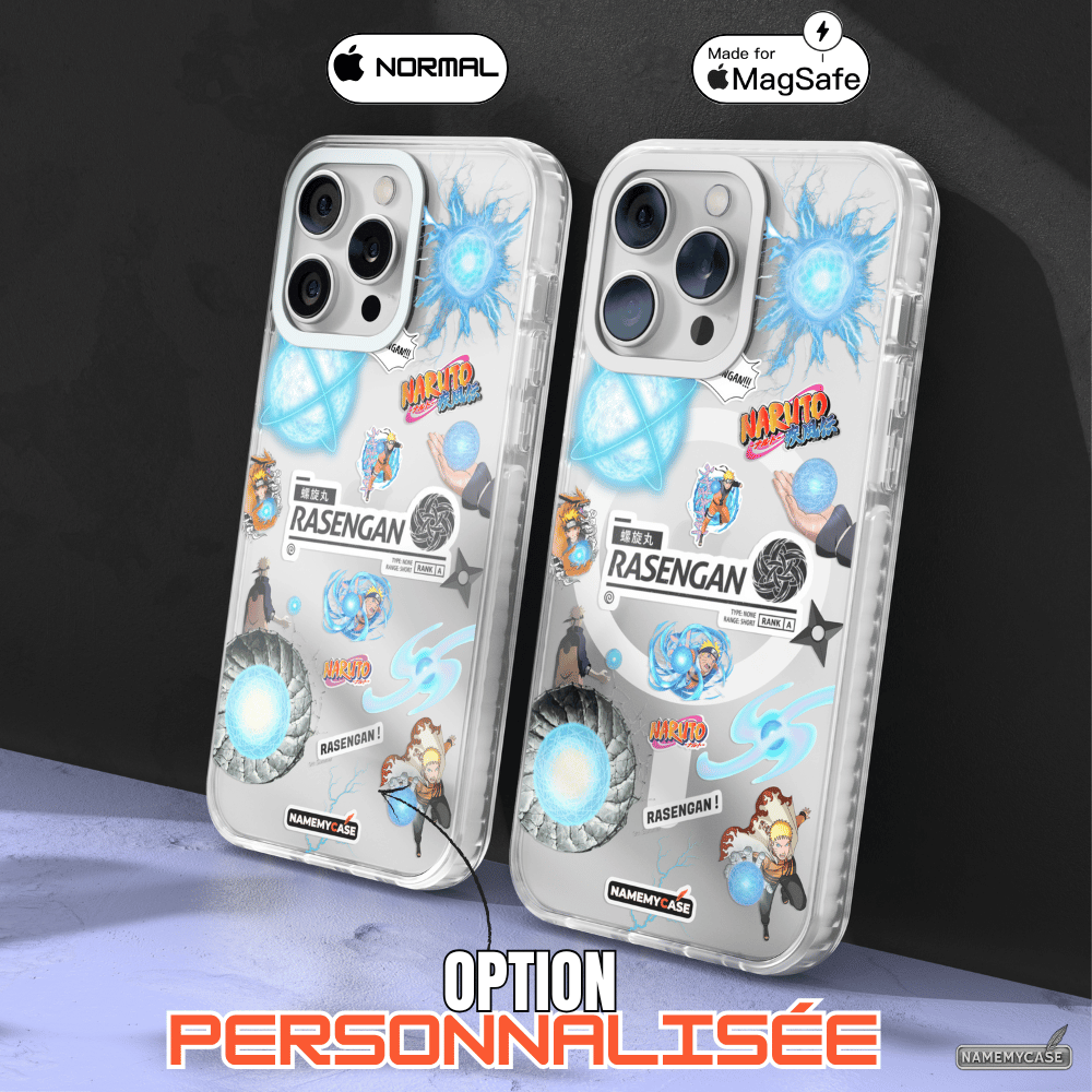 Coque iPhone Transparente - Naruto Rasengan