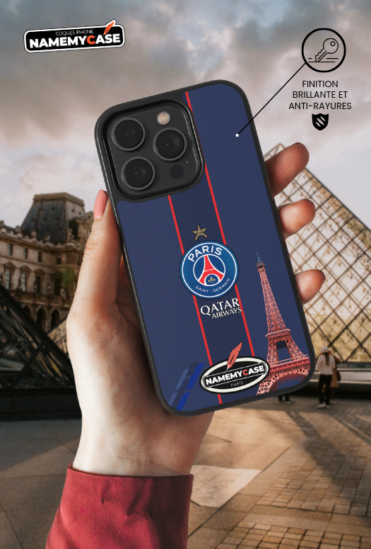 Coque iPhone - Psg Bleu Classique