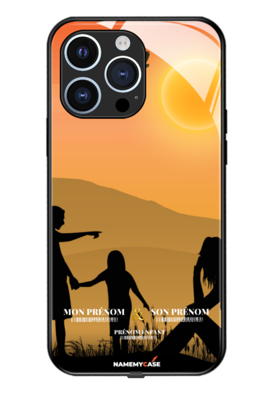 Sunset family - iPhone Coque Personnalisée