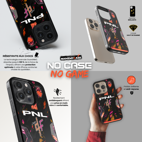 Coque iPhone - PNL QLF - Orange