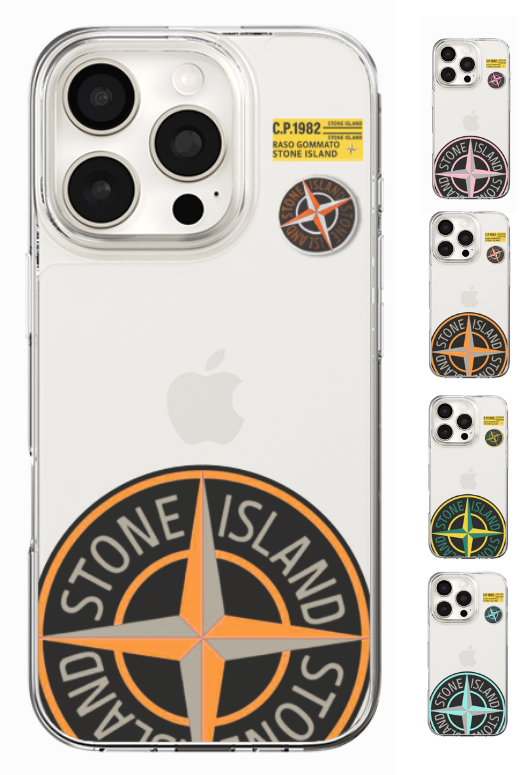 Coque iPhone - Stone Island Orange