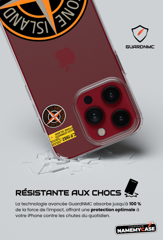 Coque iPhone - Stone Island Orange