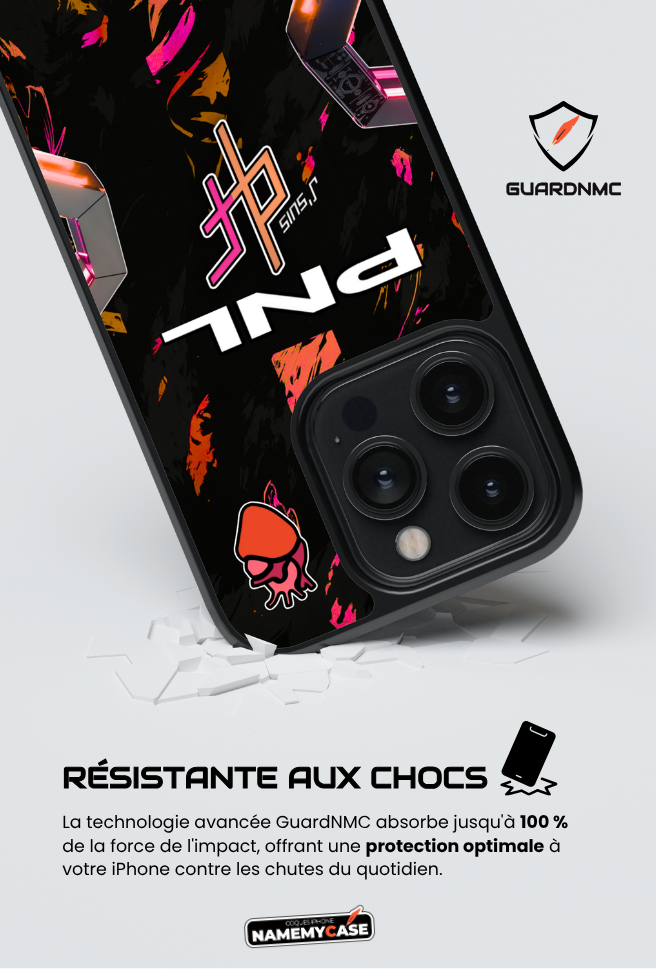 Coque iPhone - PNL QLF - Orange