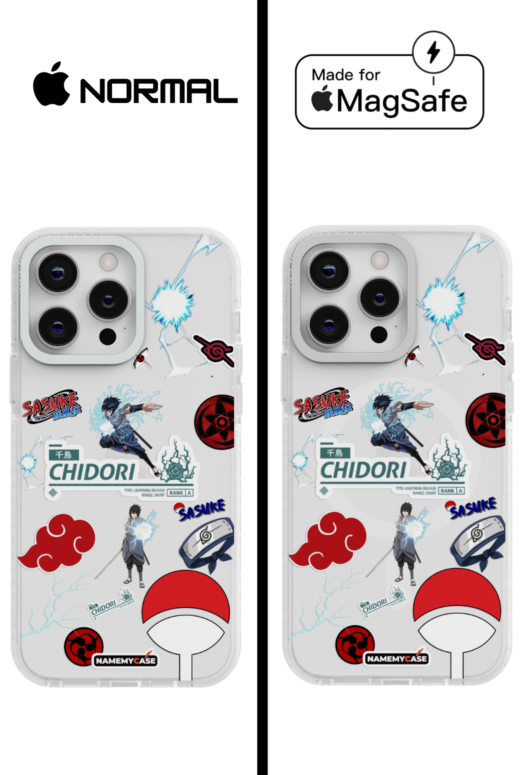 Coque iPhone Transparente - Sasuke Chidori