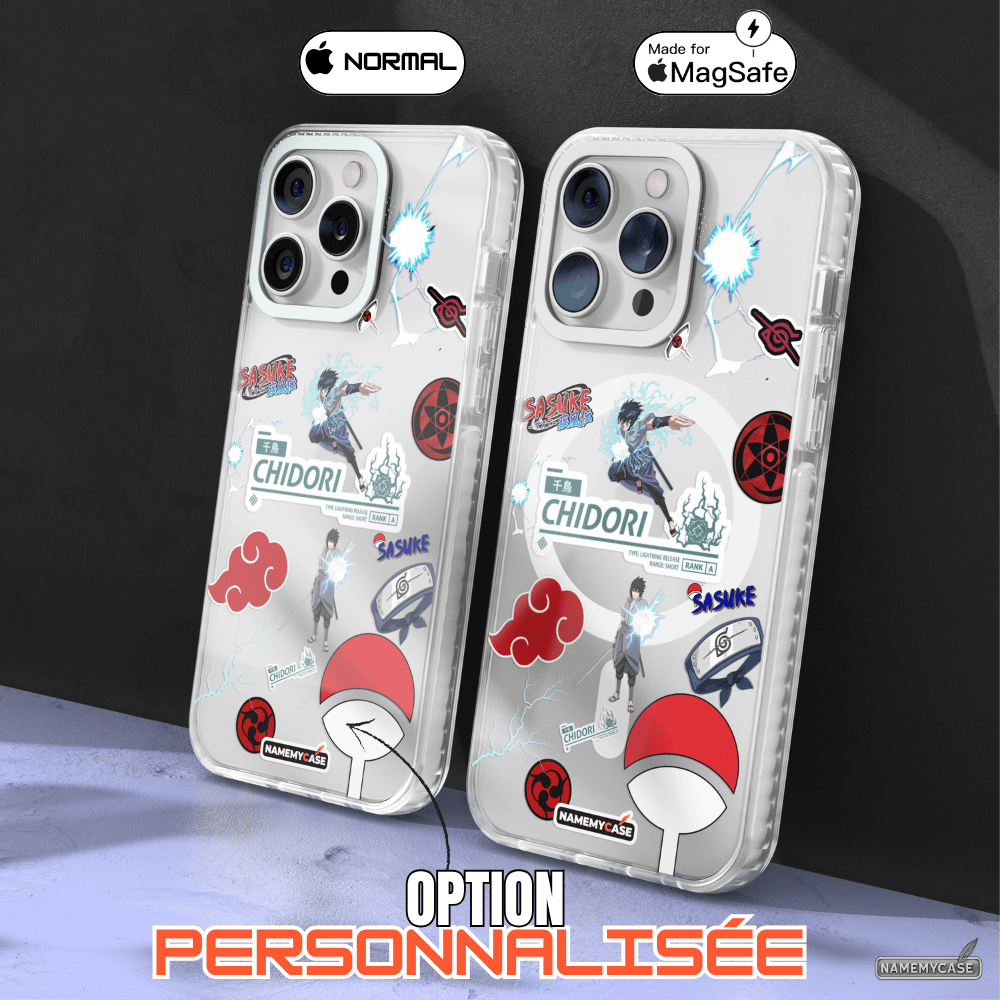 Coque iPhone Transparente - Sasuke Chidori
