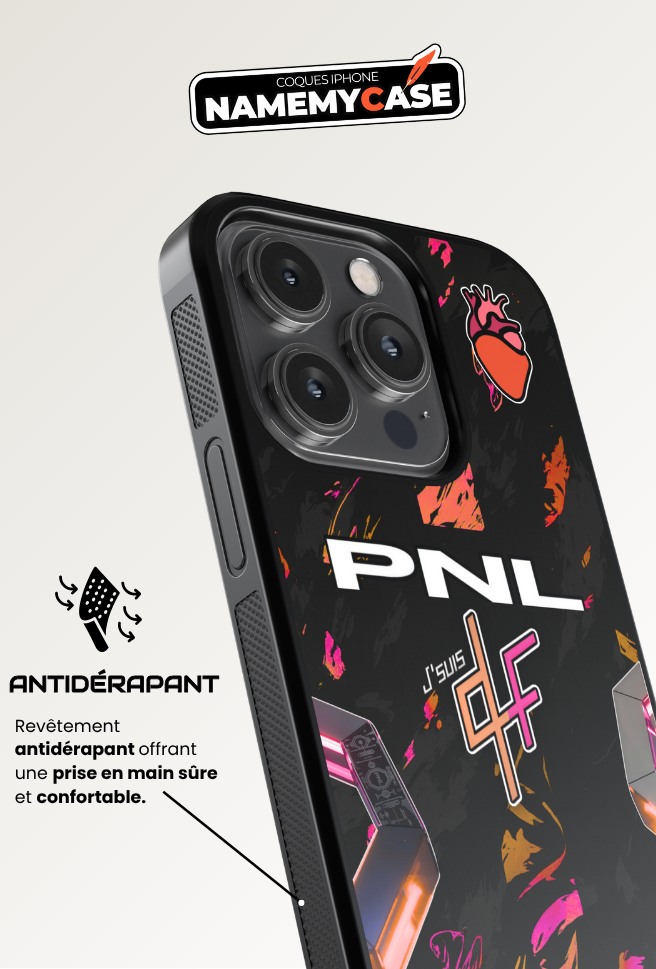 Coque iPhone - PNL QLF - Orange