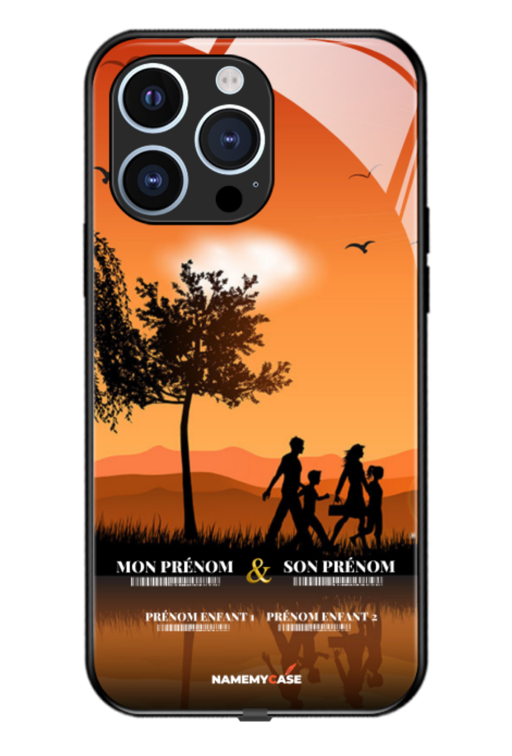 Familly orange - iPhone Coque Personnalisée