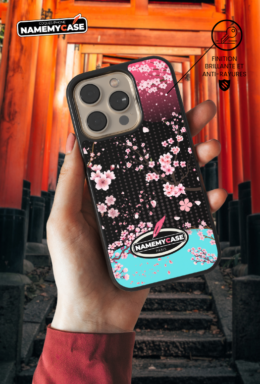 Coque iPhone - Sakura Noir