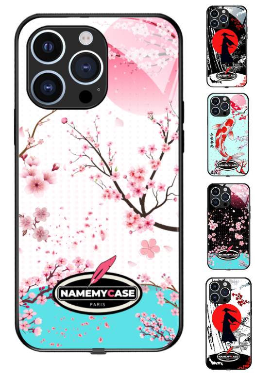 Coque iPhone - Sakura Blanc