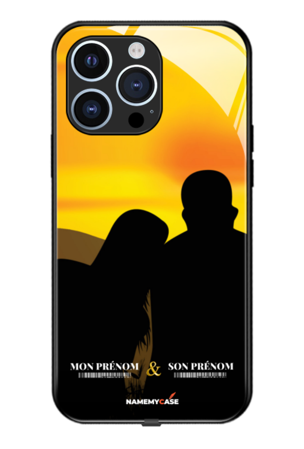 Yellow couple - iPhone Coque Personnalisée