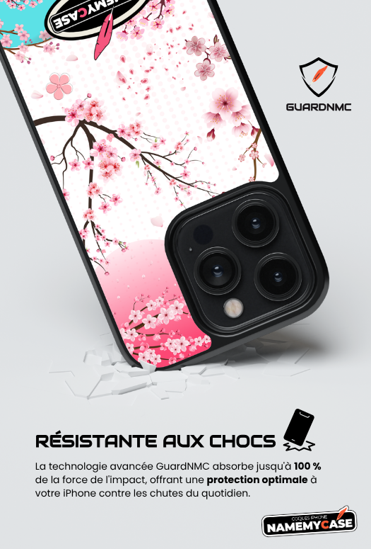 Coque iPhone - Sakura Blanc