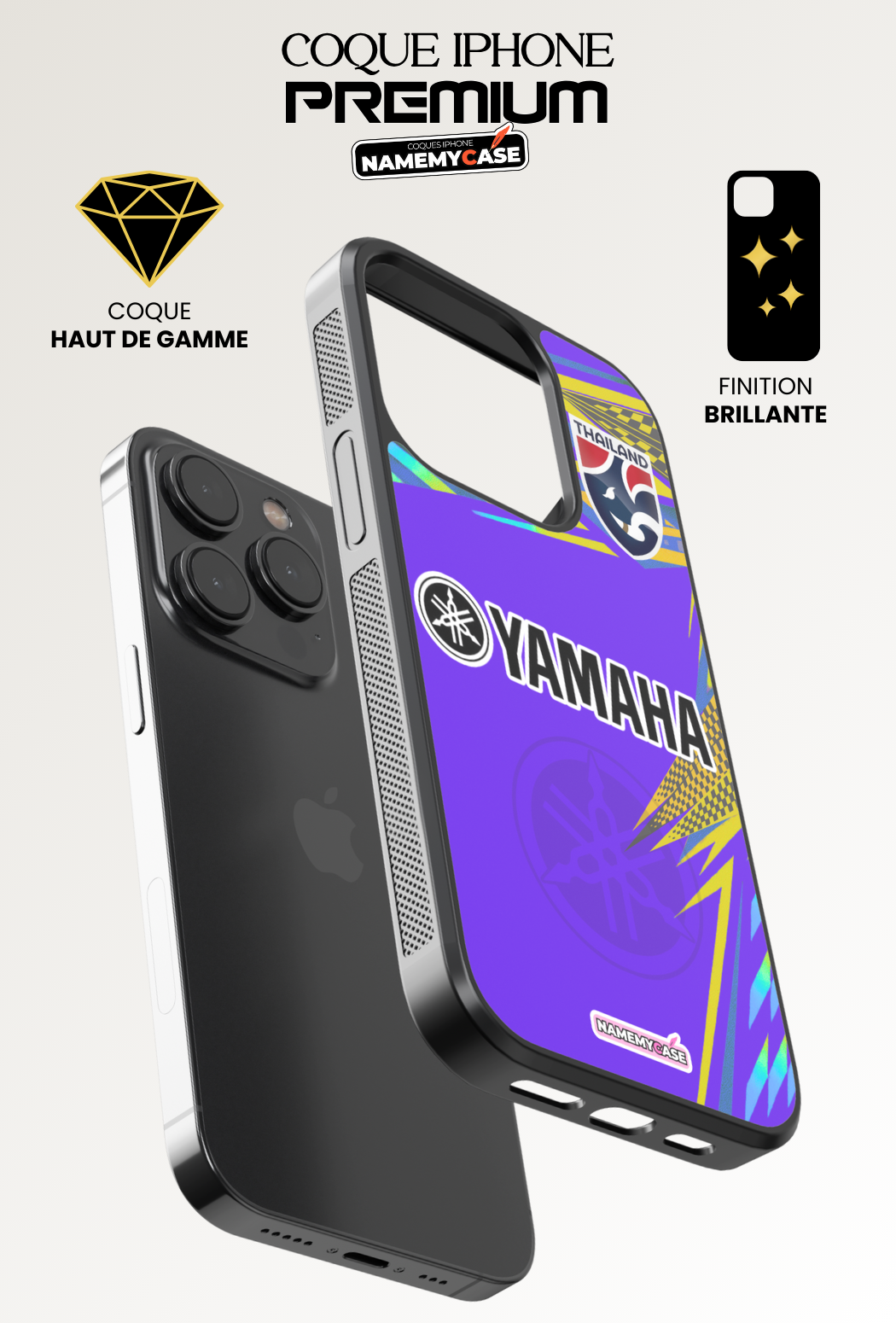 Coque iPhone - Maillot Thailande Noir