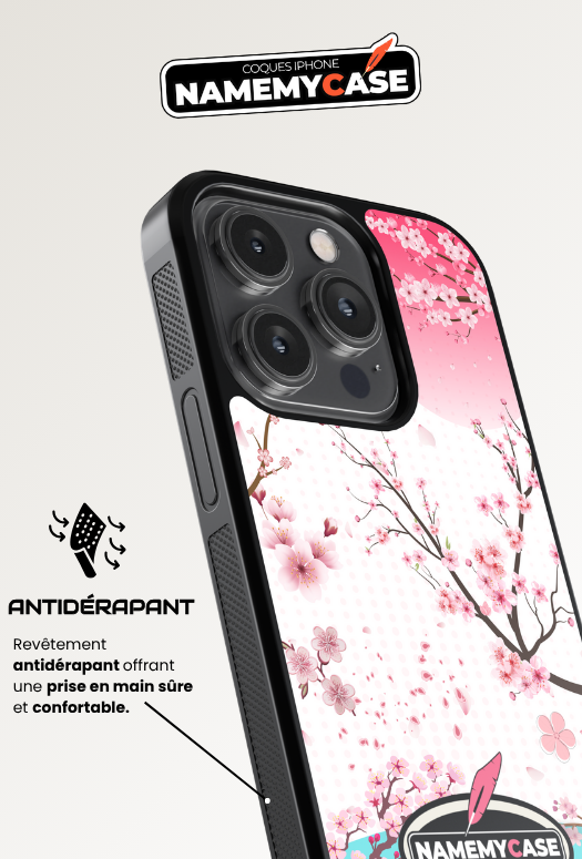 Coque iPhone - Sakura Blanc