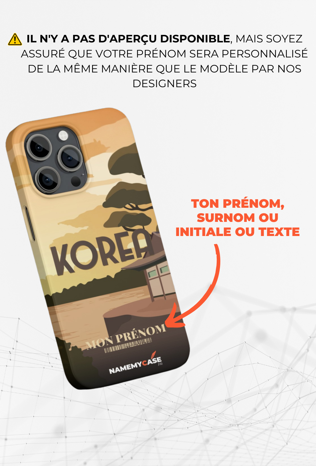 Korea - IPhone Coque Personnalisée