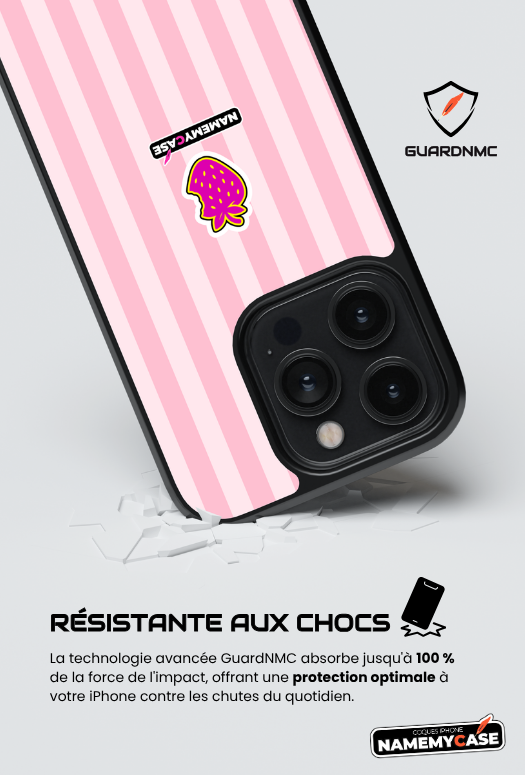 Coque iPhone - NmcPro - Fraise Sweet Bloom