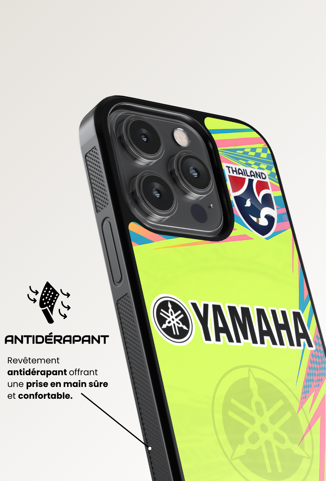 Coque iPhone - Maillot Thailande Noir