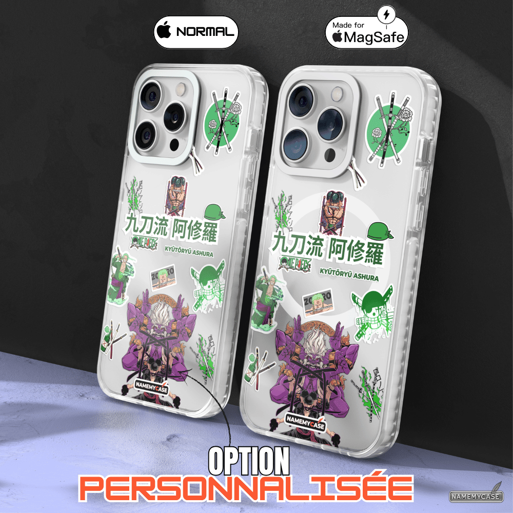 Coque iPhone Transparente - Zoro ashura