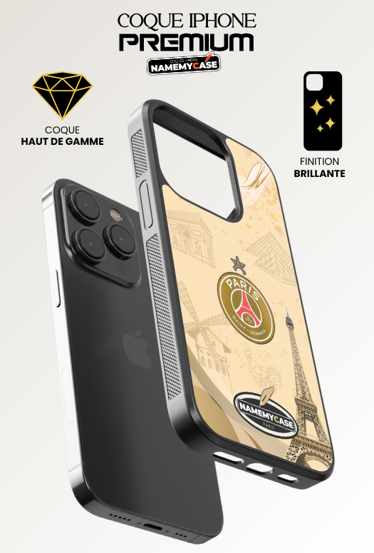 Coque iPhone - Psg Or