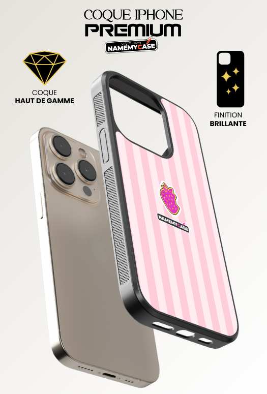 Coque iPhone - NmcPro - Fraise Sweet Bloom