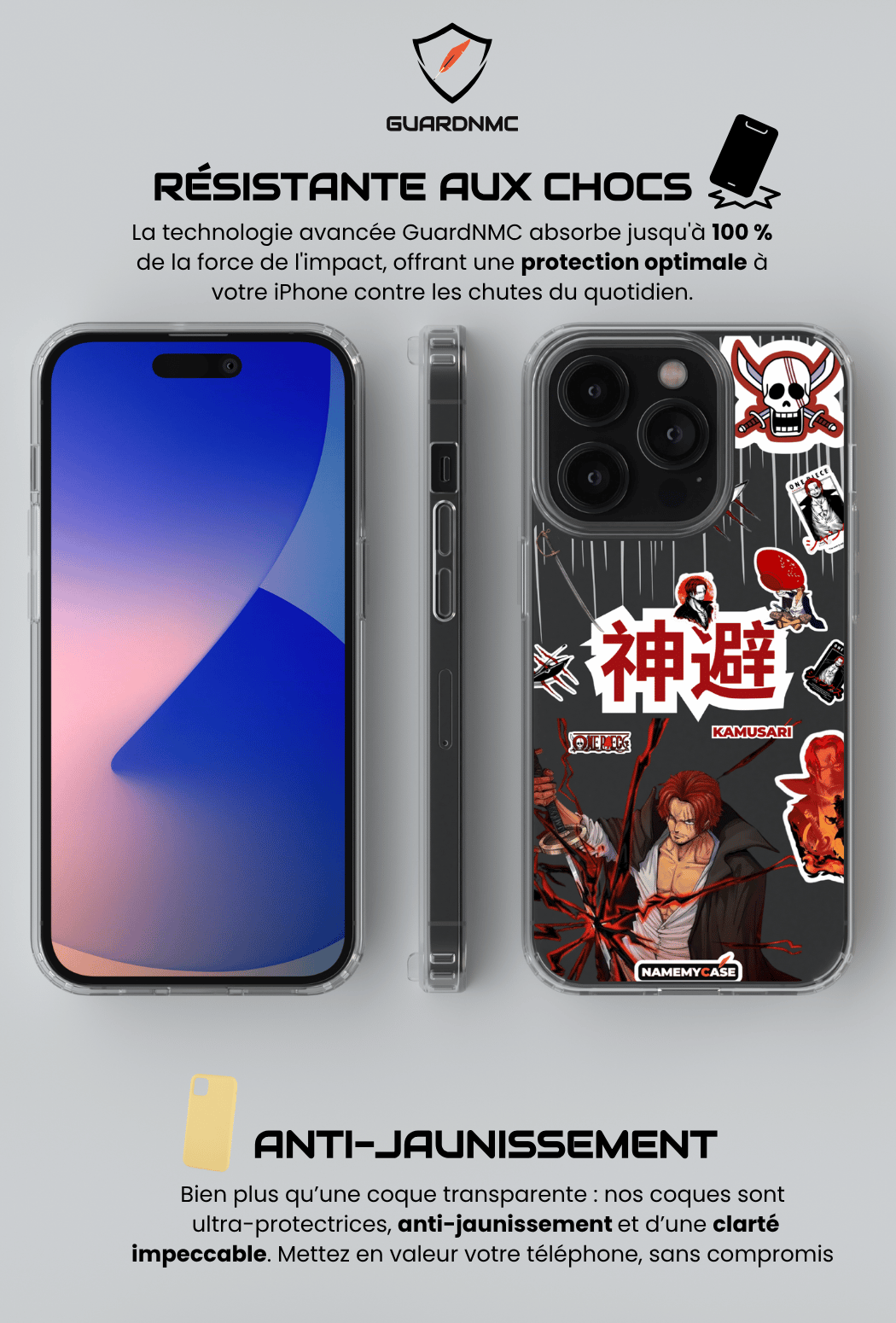 Coque iPhone Transparente - Shanks kamusari