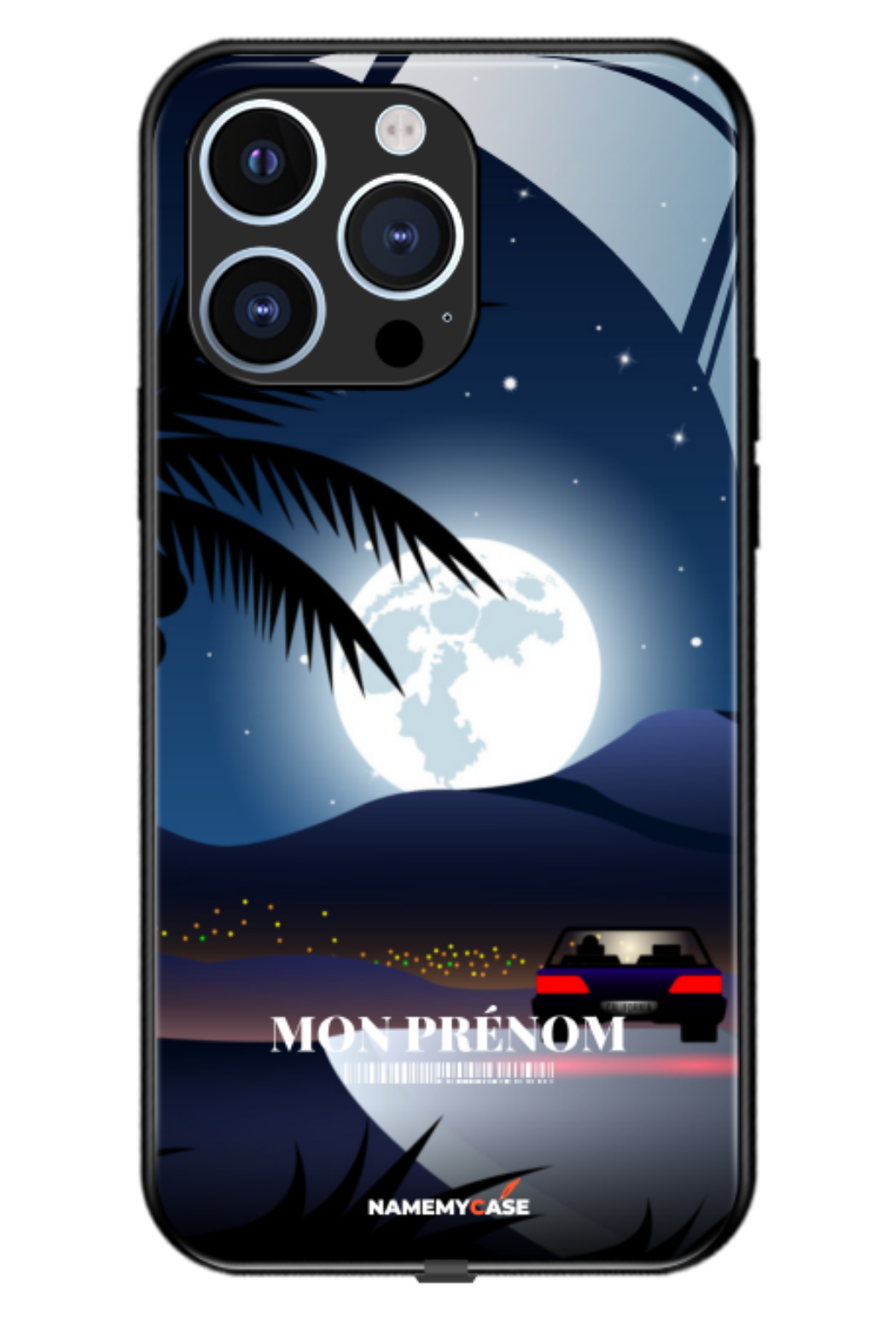 Moon road - iPhone Coque Personnalisée
