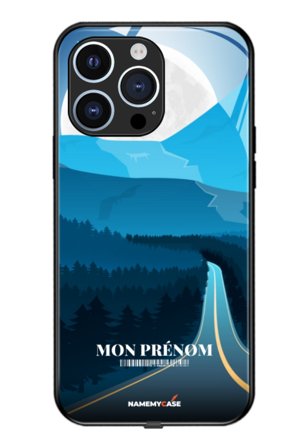 Blue Road - iPhone Coque Personnalisée