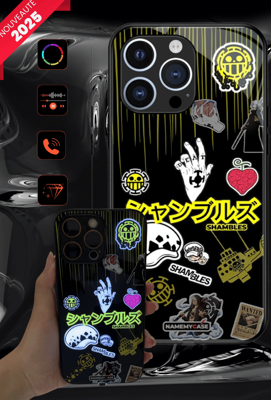 Coque iPhone LED Smartwave - Shambles