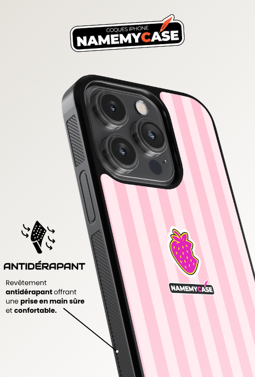 Coque iPhone - NmcPro - Fraise Sweet Bloom