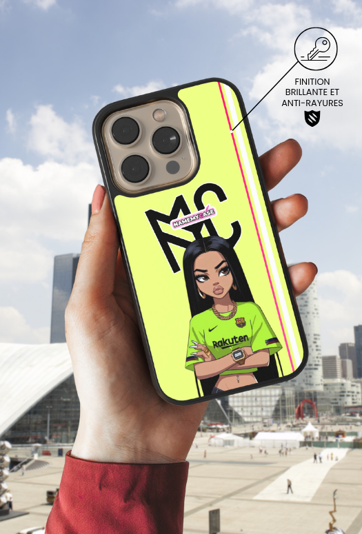 Coque iPhone - Bratz Fc Barcelone Jaune