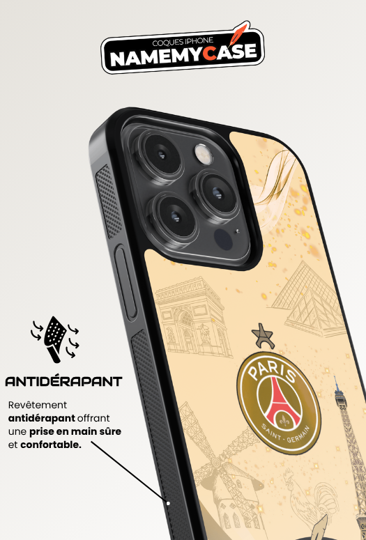 Coque iPhone - Psg Or