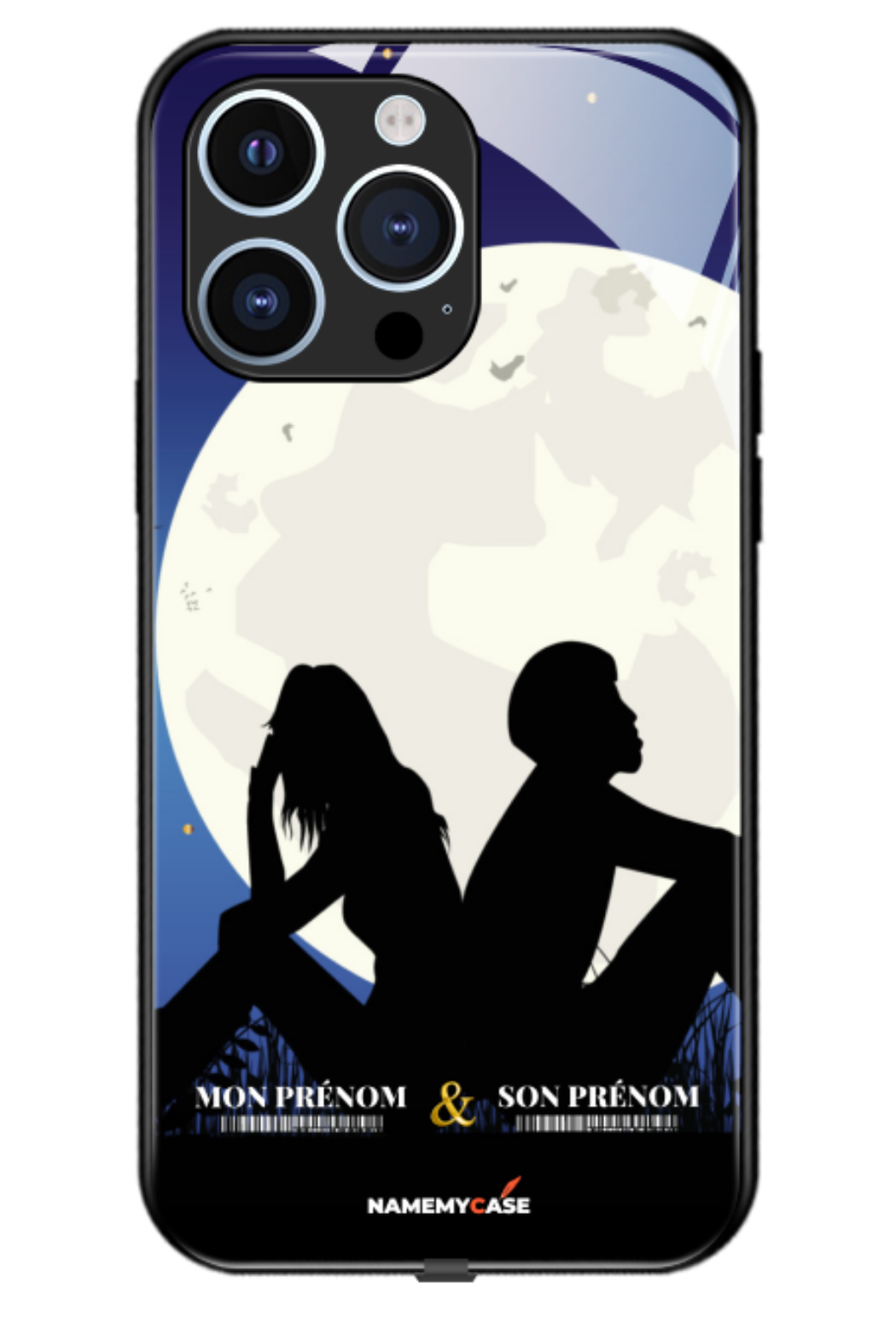 Moon couple - iPhone Coque Personnalisée