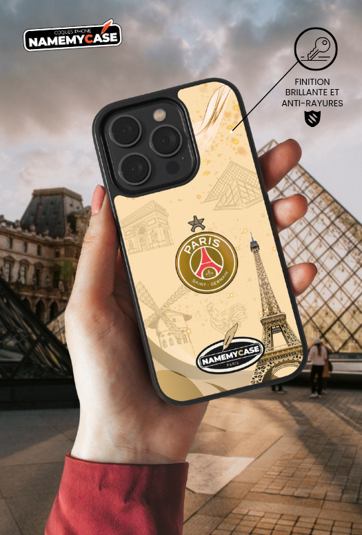 Coque iPhone - Psg Or