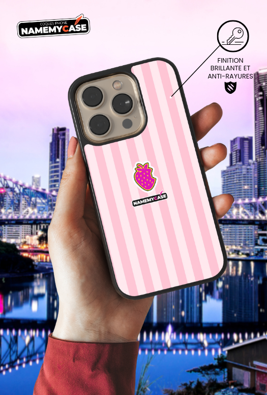 Coque iPhone - NmcPro - Fraise Sweet Bloom