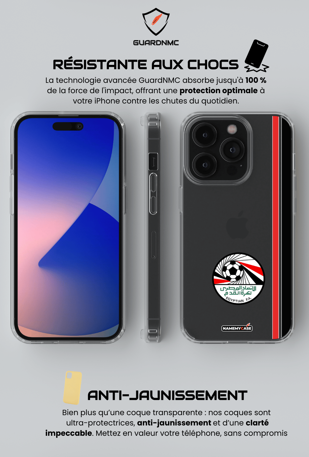 Coque iPhone Transparente - Égypte