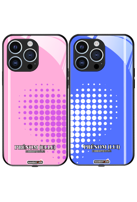Coque iPhone à partager - Cœur abstrait 1