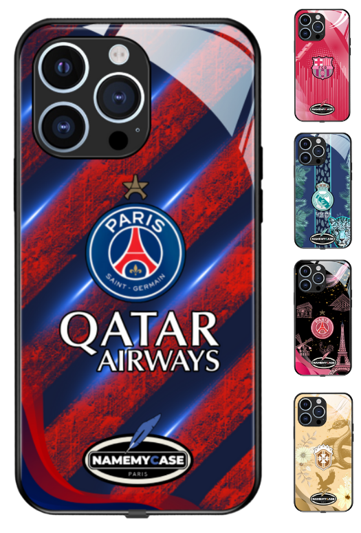 Coque iPhone - Psg Bleu Rouge Classique