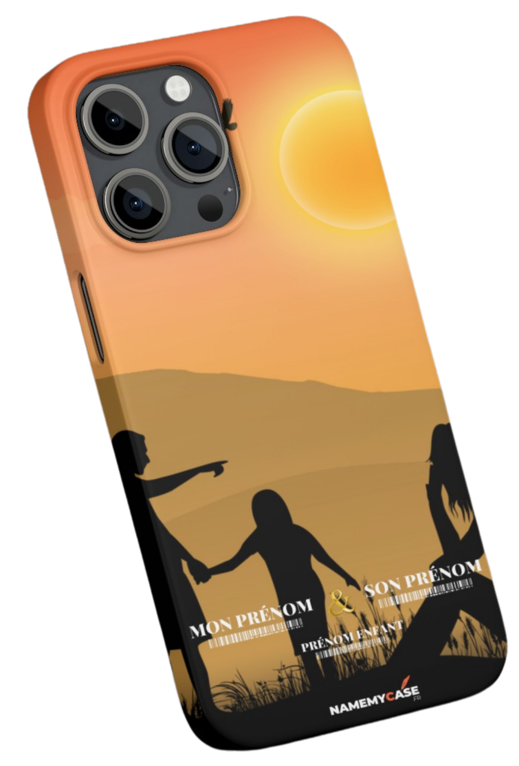 Sunset family - iPhone Coque Personnalisée