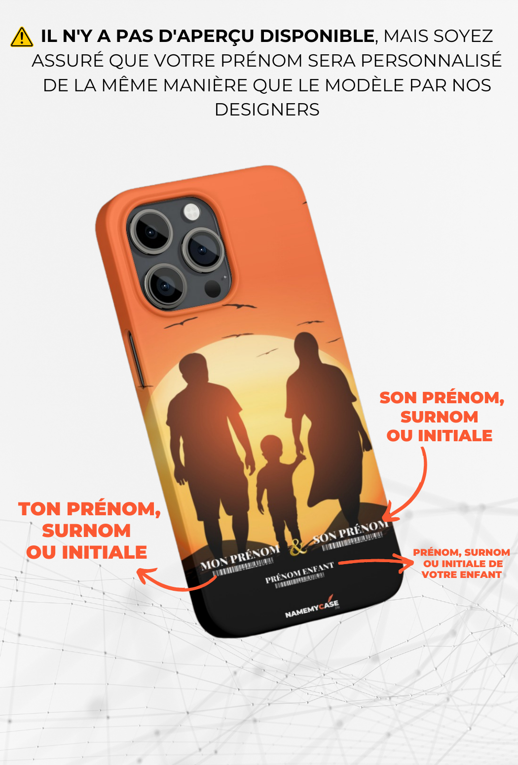 Sunrise family - iPhone Coque Personnalisée