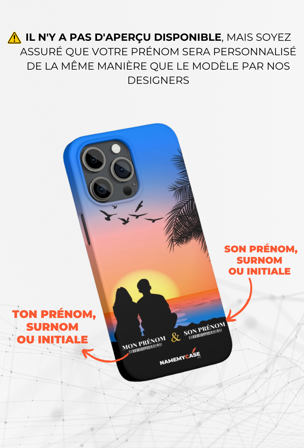 Sunset beach - iPhone Coque Personnalisée