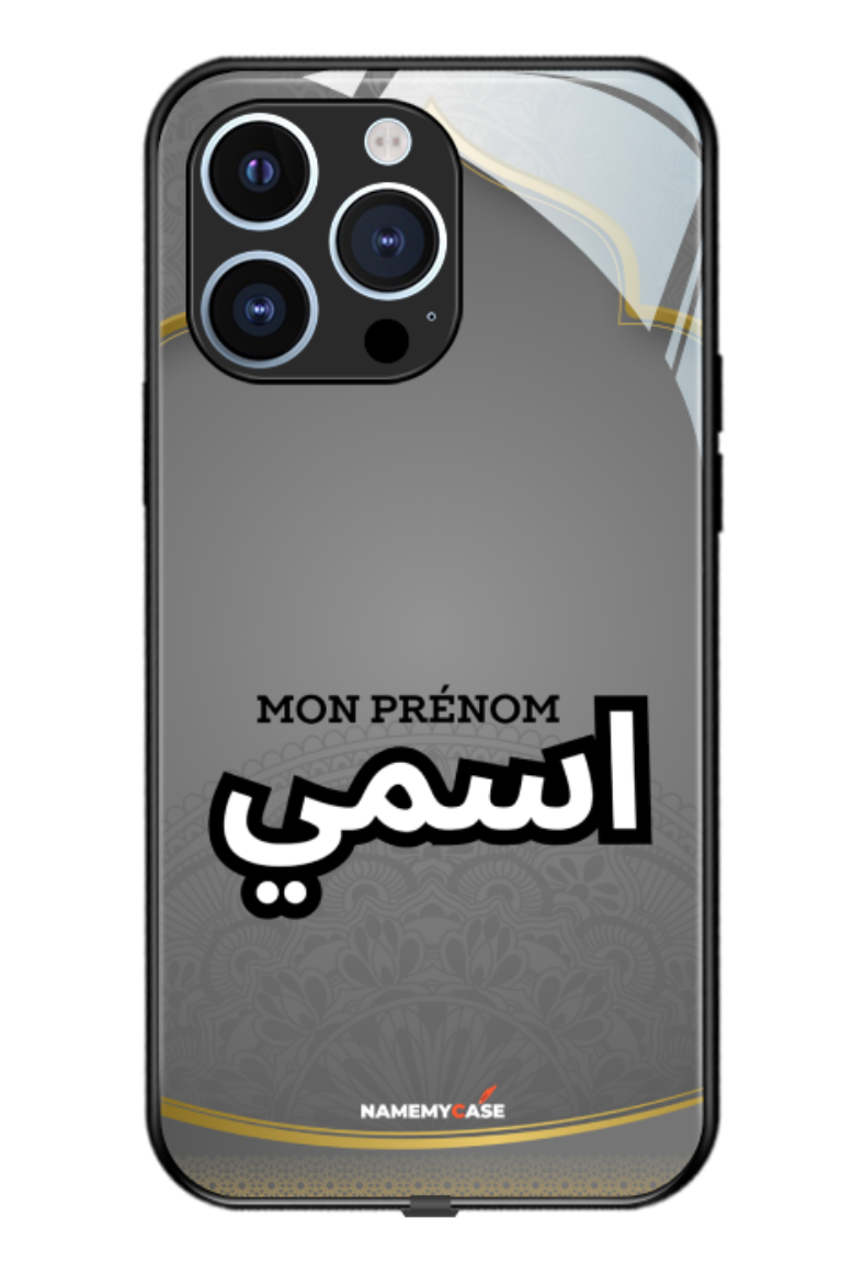IPhone Coque Personnalisée - Gris Gold