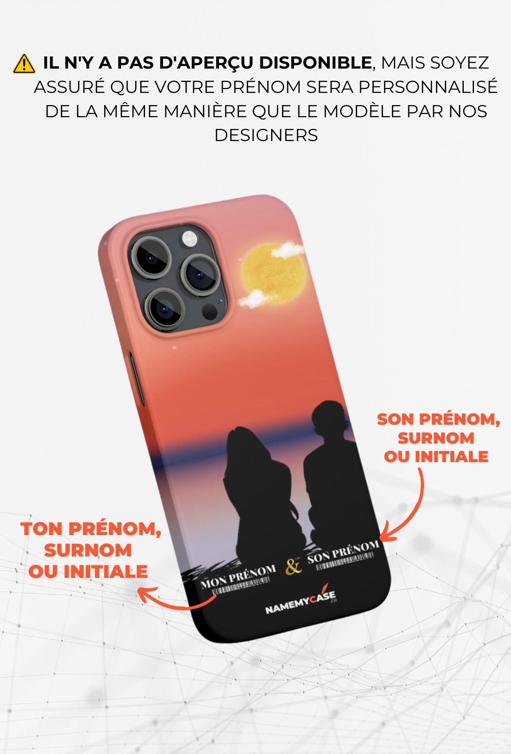 Red couple - iPhone Coque Personnalisée