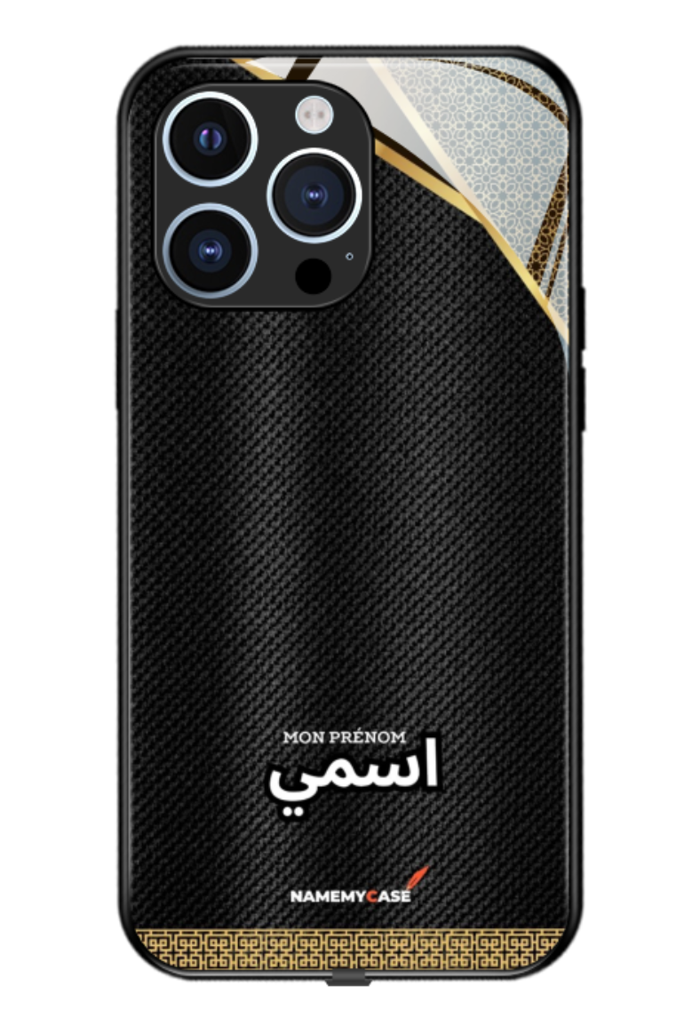 IPhone Coque Personnalisé - Black tissus