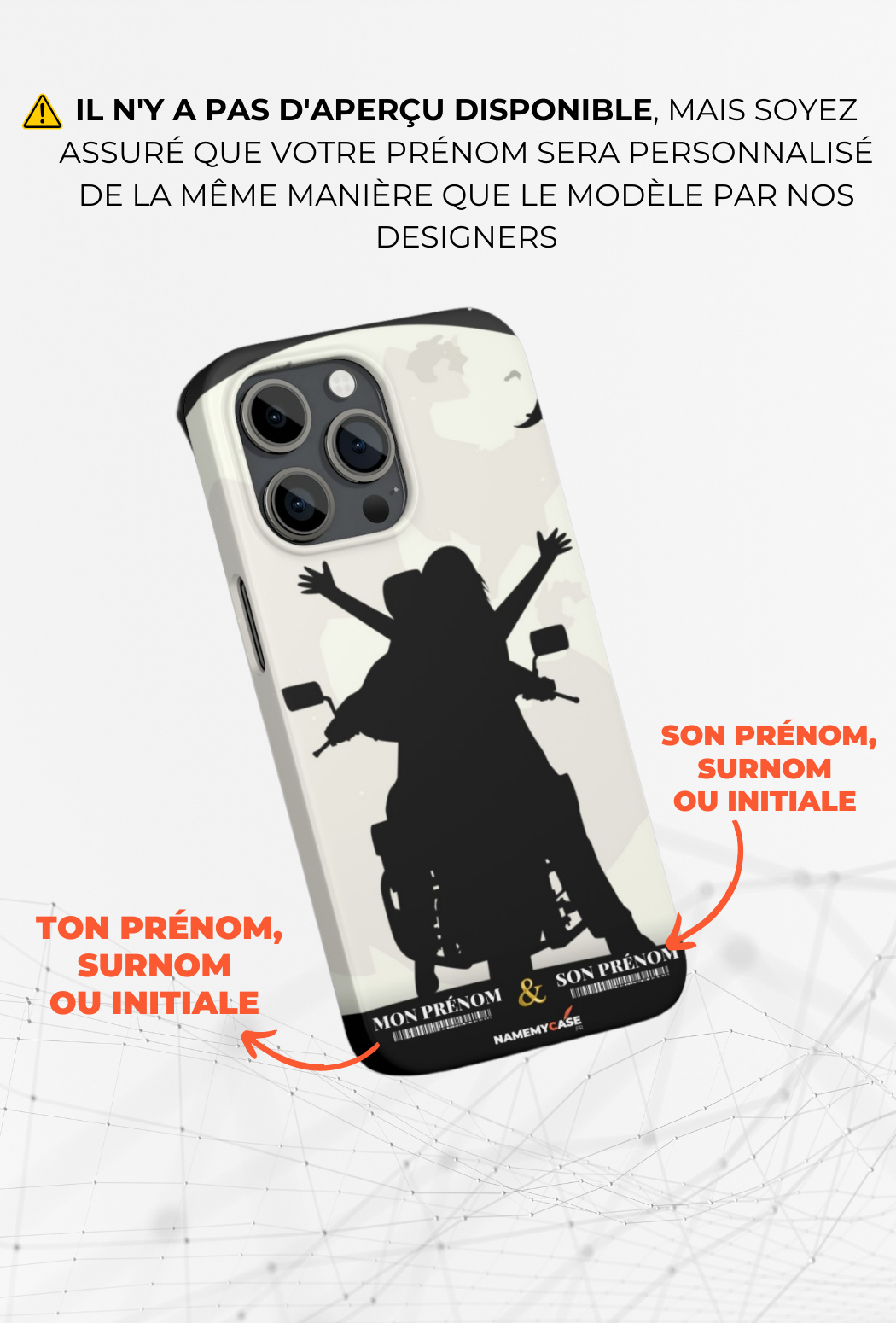 Ride Moon - iPhone Coque Personnalisée