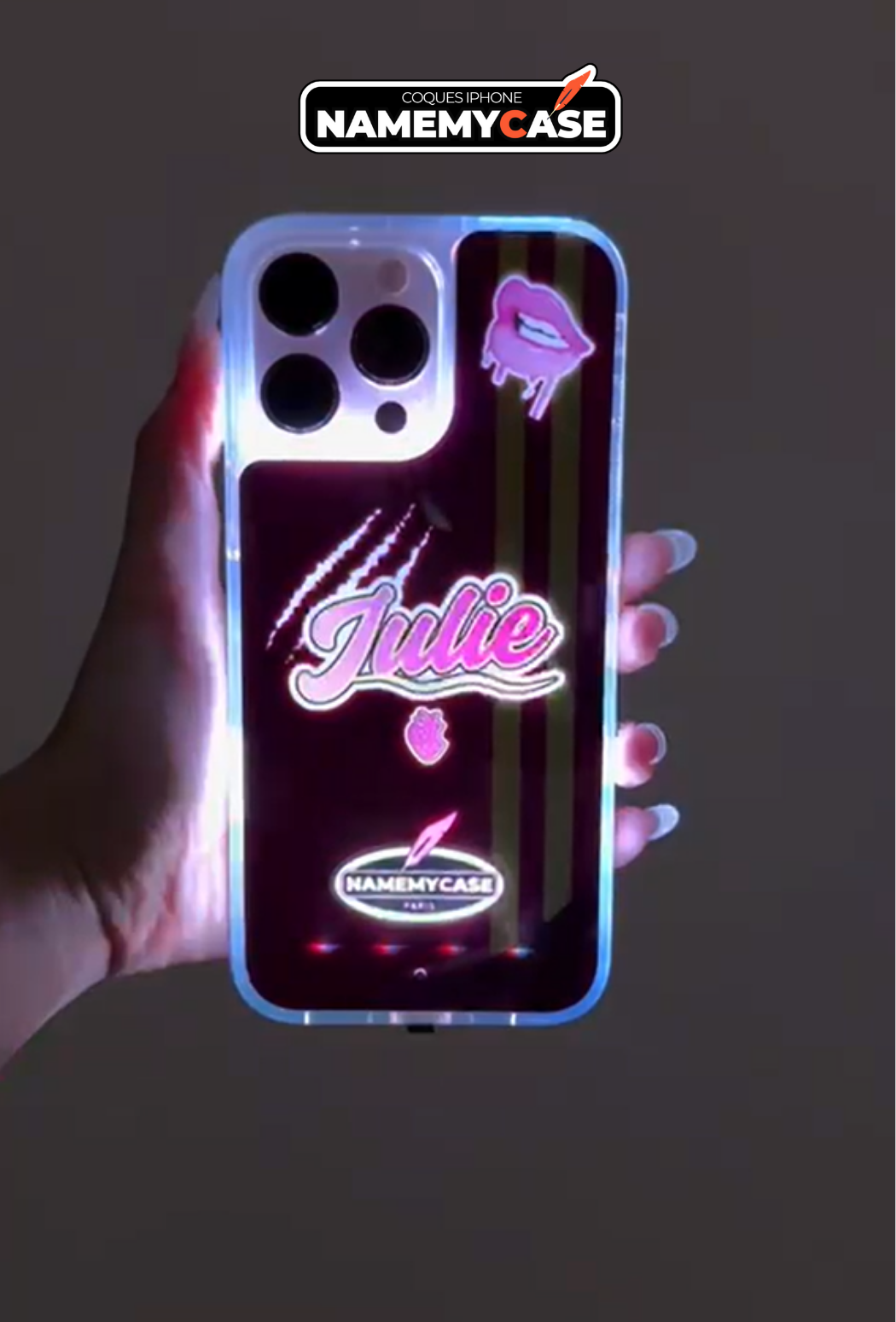 Coque iPhone LED Personnalisé Smartwave